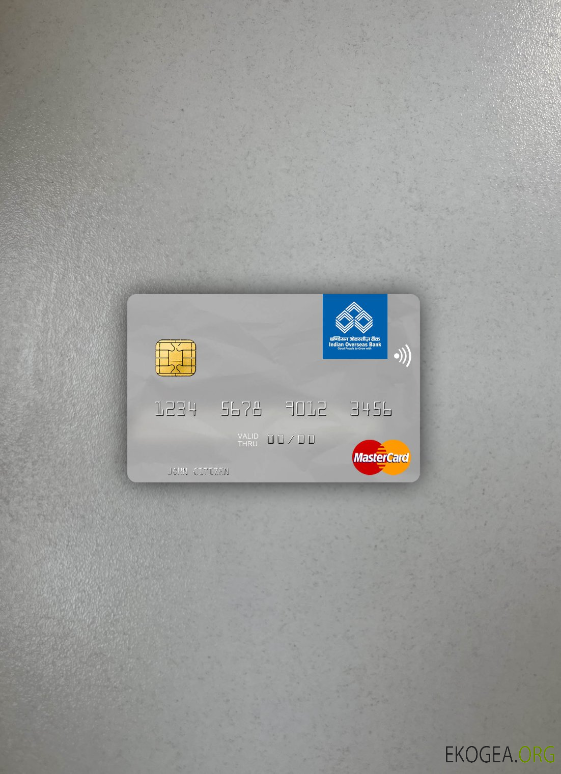 Inde Indian Overseas Bank mastercard photolook ,